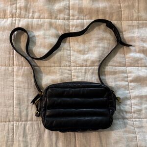 Madewell Black Transport Camera Puff Crossbody bag, NWOT